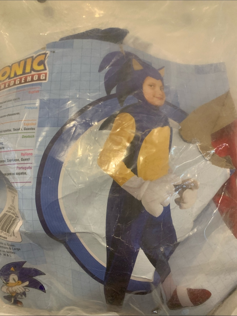 Rubie's Sonic the Hedgehog Kids Costume in Blue and Gold